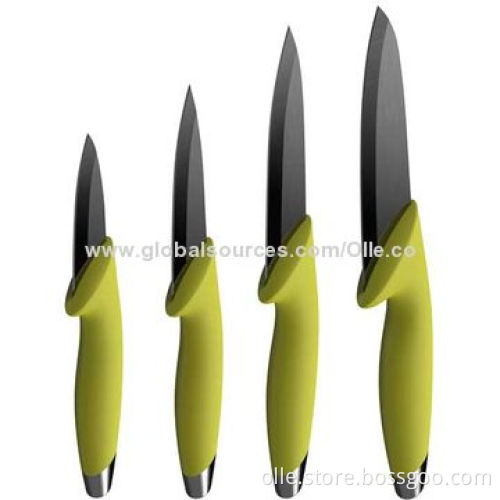 Colored ABS Handle Chef's Knife Set with Zirconia Oxide Blade